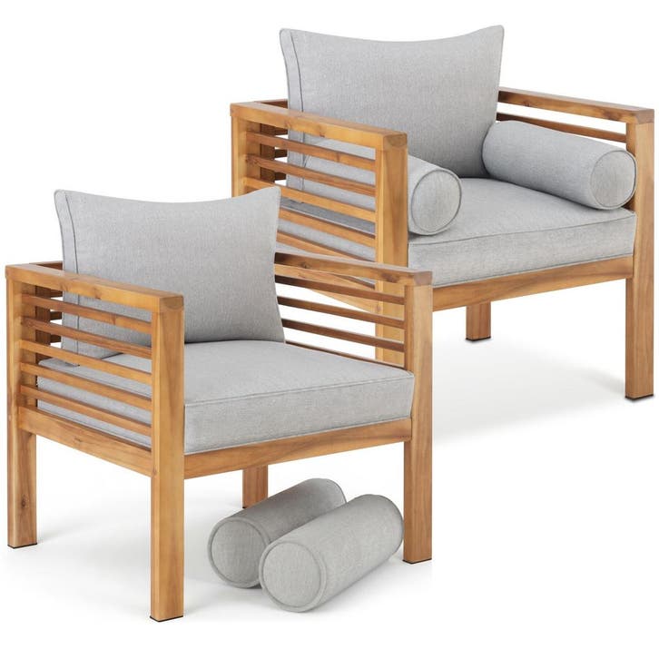 Tuin-loungestoel Boka, gelakt hout,  draagkracht 120 kg, Tuin en Terras, Overige Tuin en Terras, Verzenden