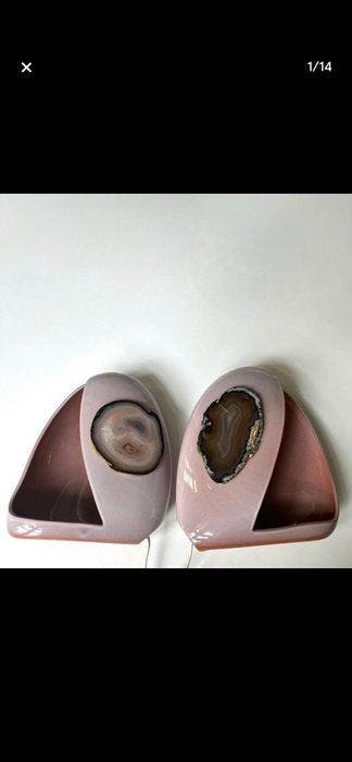 Lampe (2) - Céramique, Agate, Poterie