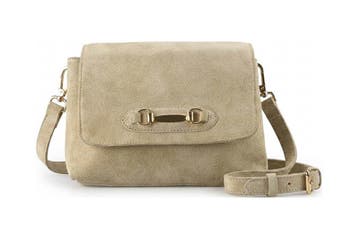 Manfield Schoudertas Beige, Handtassen en Accessoires, Tassen | Damestassen, Verzenden, Zo goed als nieuw, Beige