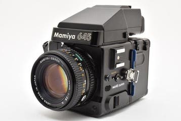 Mamiya M645 Super + AE Finder + Sekor C 2.8/80mm N |, Audio, Tv en Foto, Fotocamera's Analoog, Nieuw