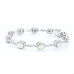 Bracelet - 14 carats Or blanc - 3.42ct. tw. Diamant