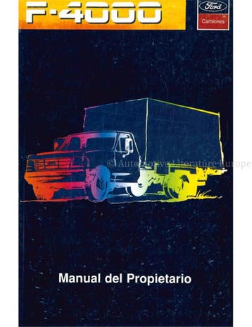 1996 FORD F-4000 INSTRUCTIEBOEKJE SPAANS