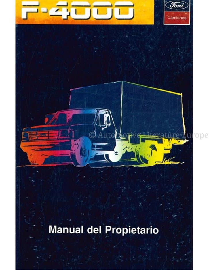 1996 FORD F-4000 INSTRUCTIEBOEKJE SPAANS, Autos : Divers, Modes d'emploi & Notices d'utilisation