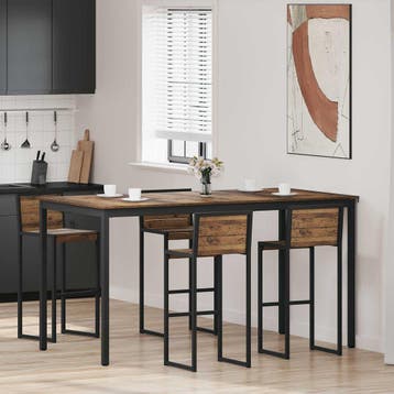 vidaXL Staande Bartafel Bewerkt hout Rechthoekig, Verzenden, Nieuw