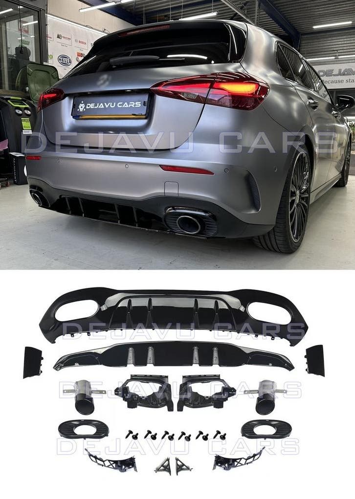 A35 AMG Look Diffuser voor Mercedes Benz A-Klasse W177 Hatch, Auto diversen, Tuning en Styling, Ophalen of Verzenden