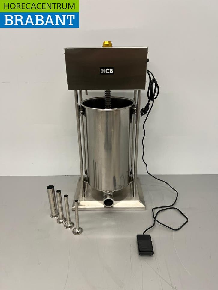 RVS HCB Elektrische vulbus stopbus worstvuller 25 liter 230V, Articles professionnels, Horeca | Équipement de cuisine, Enlèvement ou Envoi