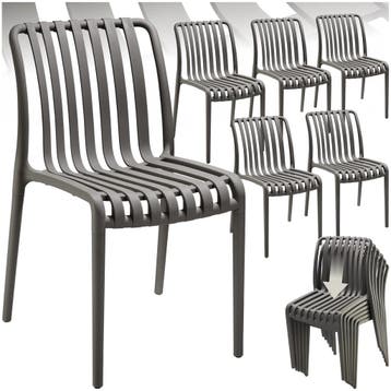 Tuinstoelen Alcudia, weerbestendig, stapelbaar, Tuin en Terras, Verzenden, Nieuw