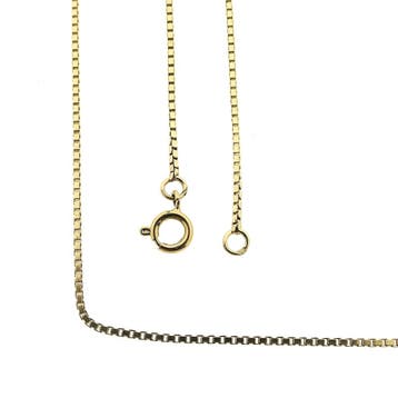 Gouden Venetiaanse schakelketting, Ophalen of Verzenden, Gebruikt, Goud, Goud
