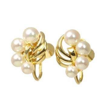 Mikimoto - Oorbellen - 18 karaat Geel goud