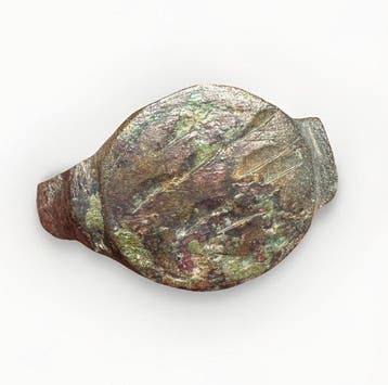 Oud-Romeins zegelring met patronen (Zonder minimumprijs)
