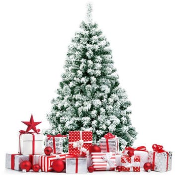 2dekans | Coast Besneeuwde Kunstkerstboom met LED Wit/Groen, Diversen, Kerst, Ophalen of Verzenden, Nieuw