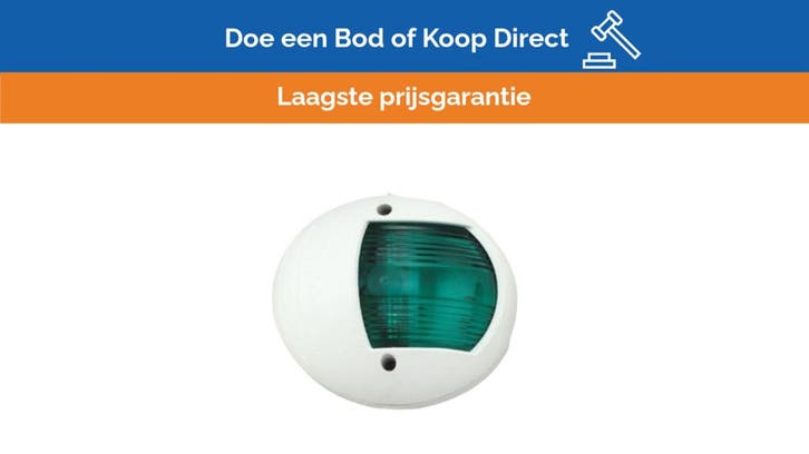 Bieden: Allpa LED starboard side navigation light green 12/, Watersport en Boten, Bootonderdelen, Ophalen of Verzenden
