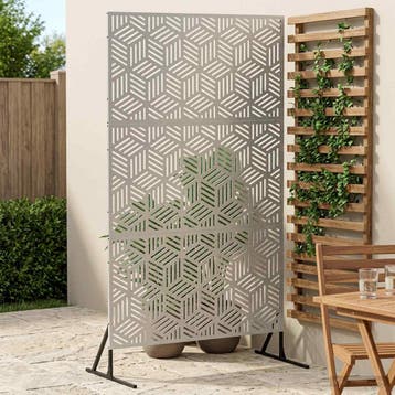 vidaXL Privacyscherm 100 x 50 x 180 cm Roestvrij staal, Tuin en Terras, Verzenden, Nieuw