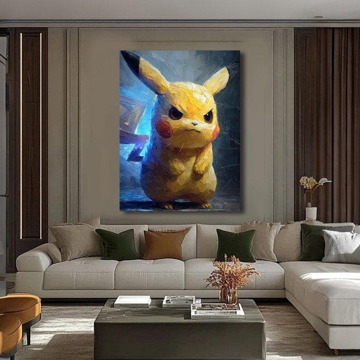 Canvas Fit - Alberto Ricardo - El Rayo Silencioso: Pikachu, Consoles de jeu & Jeux vidéo, Consoles de jeu | Accessoires Autre