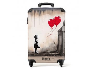 Veiling - Koffer handbagage meisje met ballonnen, Handtassen en Accessoires, Koffers, Nieuw