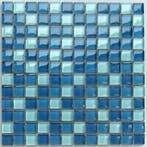 Wand Mozaïek Tegels Factory Glas Blauw Mix - Matje 30x30cm, Ophalen of Verzenden, Wandtegels