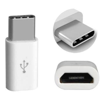 Micro-USB naar USB-C Adapter Converter - High Speed - Zwart, Audio, Tv en Foto, Audiokabels en Televisiekabels, Verzenden, Nieuw