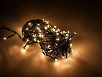 Kerstverlichting Warm wit 8 Meter 100 LEDs - 8 Standen, Verzenden, Nieuw