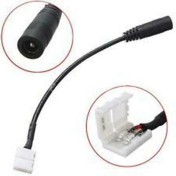 LED DC connector 10mm single color vrouwtje 5050, Ophalen of Verzenden, Nieuw