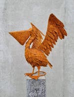 Beeldje - Grote pelikaan - IJzer