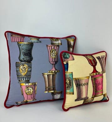 Fornasetti Bicchieri Boemia - Kussen (2)