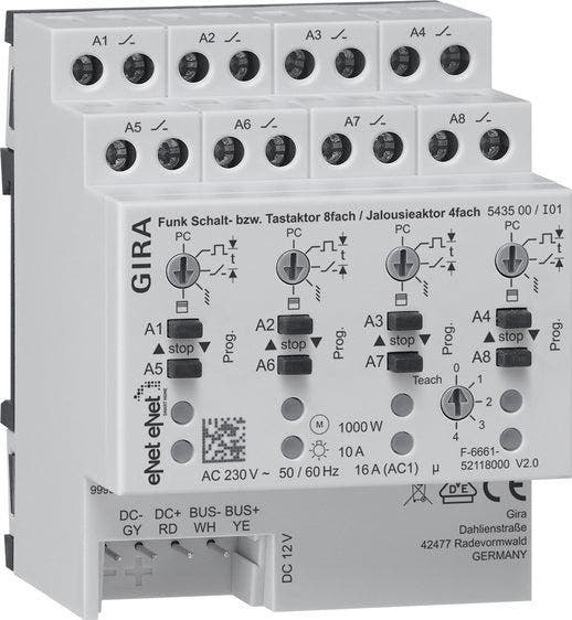 Gira ENet Bussysteem voor jaloezie- en rolluikbesturing -, Bricolage & Construction, Électricité & Câbles, Envoi