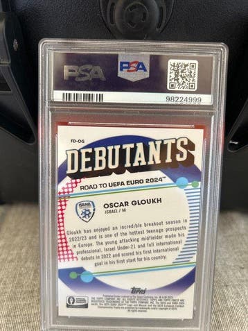2023/24 Topps Finest Oscar Gloukh #OG Parallel card,, Nieuw