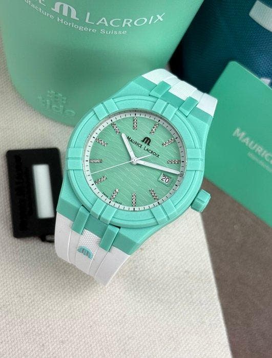 Maurice Lacroix - Aikon Tide Green Edition Diamonds - Zonder, Bijoux, Sacs & Beauté, Montres | Hommes