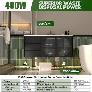 INEFLO Macerator Pomp 6m hoog | Tweede kansje | OP = OP, Bricolage & Construction, Verzenden, Overige typen