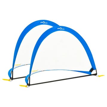 vidaXL 2 st Kindervoetbaldoelen met opbergtas 119x82x84,5 cm, Verzenden, Nieuw