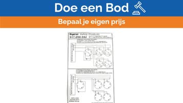 Bieden: Tyco 4B-C-4 Fire Detector Base Mounting Plate - 517, Ophalen of Verzenden, Nieuw