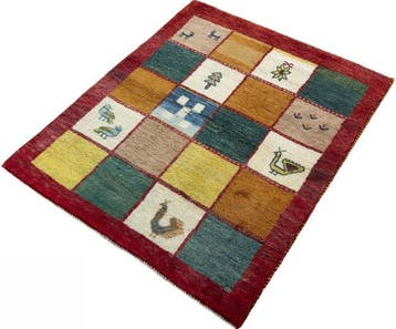Handgeknoopt designer tapijt Gabbeh - Vloerkleed - 111 cm -, Nieuw
