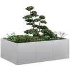 vidaXL Plantenbak 120x80x40 cm gegalvaniseerd staal, Verzenden, Nieuw