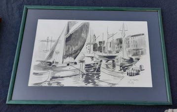 Wilfried Tylor Mills (1912-1988) - Port de Saint Tropez