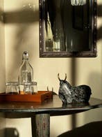 sculptuur, NO RESERVE PRICE - Sculpture of an abstract bull