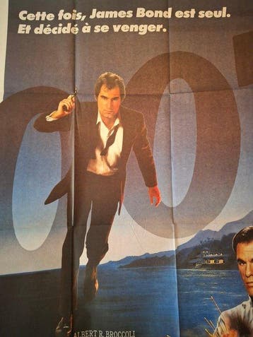James Bond 007 Licence To Kill - Original French Poster -