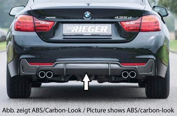 Rieger diffuser | geschikt voor BMW 4-Serie F32 / F33 / F36, Verzenden