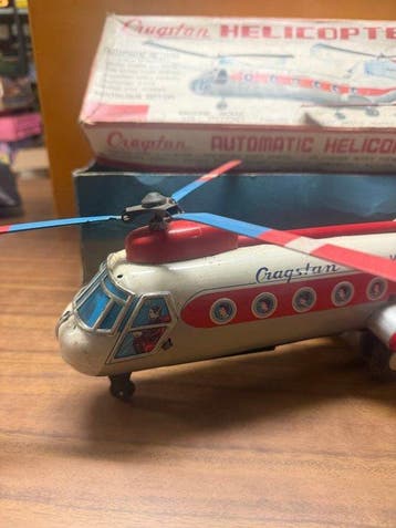 cragstan - Jouet en étain - Helicopter automatic in latta