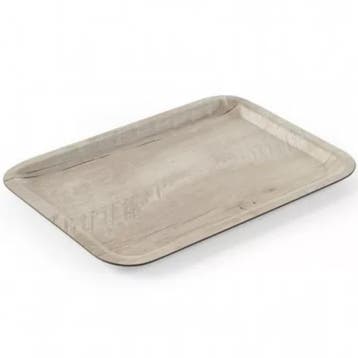 Dienblad | Melamine | Houtlook | Antislip | Stapelbaar |, Verzenden, Nieuw in verpakking