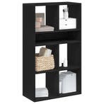 vidaXL Boekenkast 66x31x112 cm bewerkt hout zwart, Verzenden