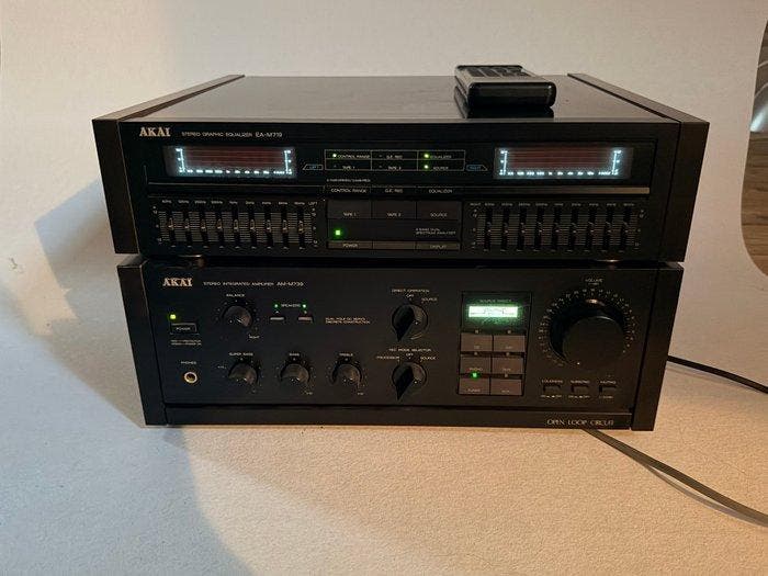 Akai - AM-M739 + EA-M719 Hifi-set - Diverse modellen, Audio, Tv en Foto, Radio's