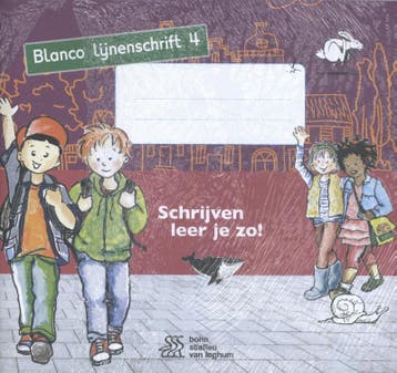 Schrijven leer je zo! - Blanco lijnenschrift 4 - set van 5, Boeken, Verzenden, Zo goed als nieuw, Henk Schweitzer