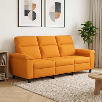 vidaXL bank / zetel Dongeel 214 x 90 x 95 cm Stof, Huis en Inrichting, Verzenden, Nieuw