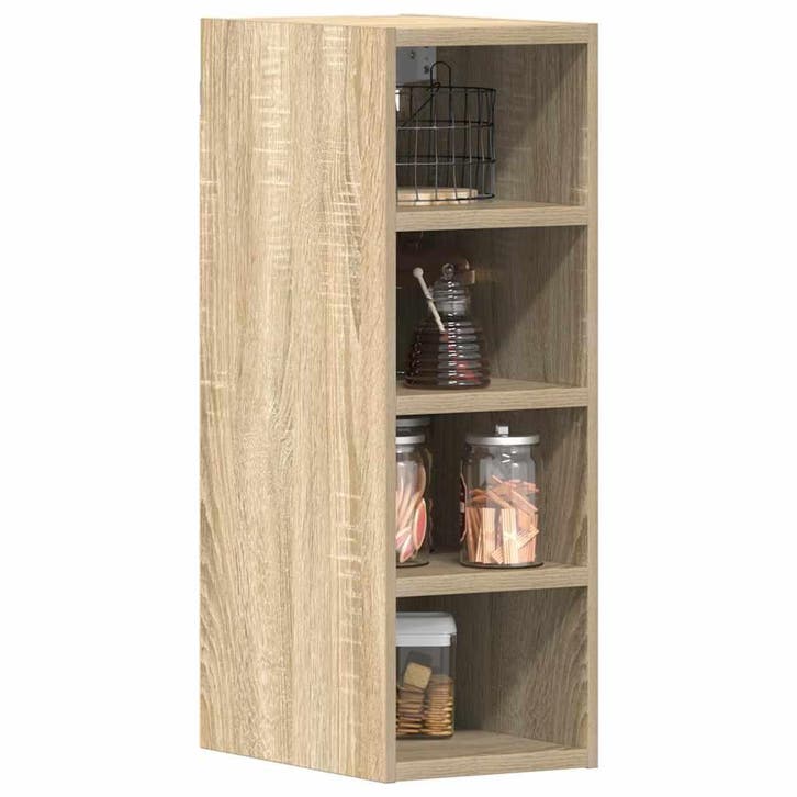 vidaXL Bovenkast 20x29,5x60 cm bewerkt hout sonoma, Huis en Inrichting, Kasten | Overige, Nieuw, Verzenden