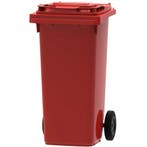 Rolcontainer | Kunststof | Rood | 120L | Klapdeksel |, Verzenden, Nieuw in verpakking