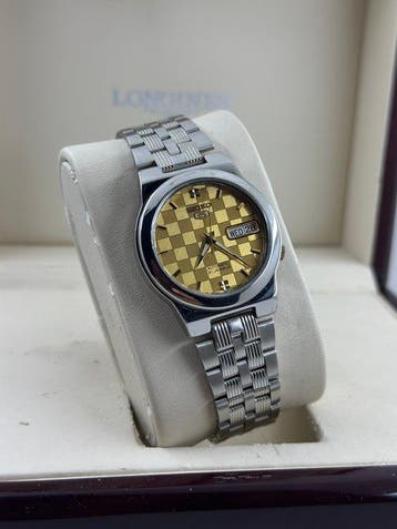 Seiko 5 Automatic – Japan Made – 7S26C checkerboard dial