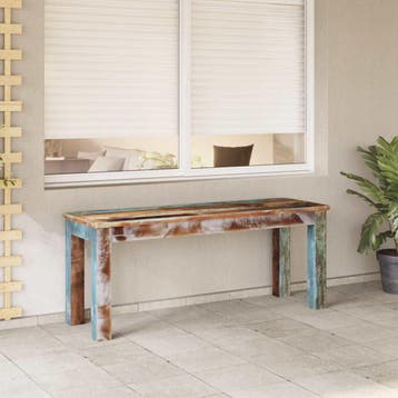 vidaXL Bankje 110x35x45 cm massief gerecycled hout, Verzenden