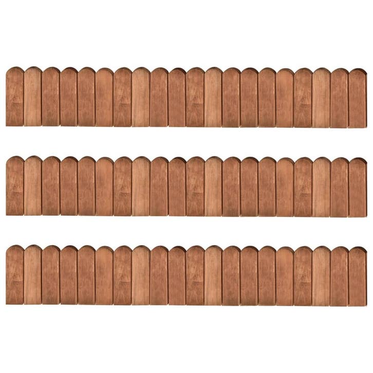vidaXL Gazonranden 3 st 120 cm geïmpregneerd grenenhout, Tuin en Terras, Bielzen en Borduren, Nieuw, Verzenden