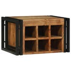 vidaXL Wijnrek 2 pcs 46 x 35 x 27,5 cm Massief Acacia Hout, Verzenden, Nieuw