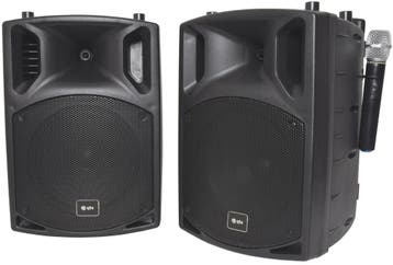 QTX PAV10 Bluetooth Speaker Met Dvd/cd En 2 Draadloze, Nieuw